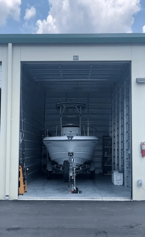 Fully enclosed boat RV and camper storage near Holly Springs North Carolina