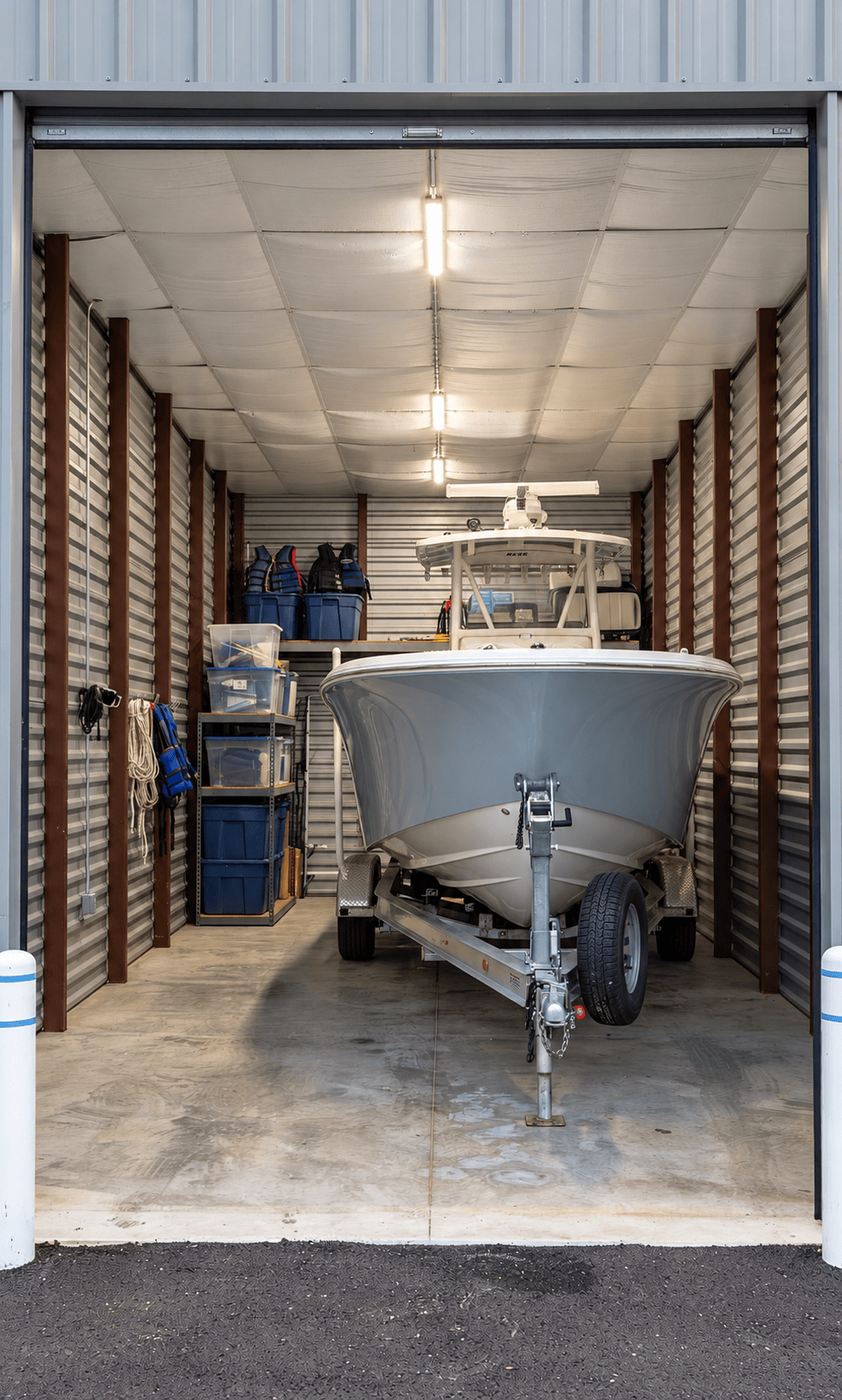 Secure indoor boat and RV storage serving Morrisville North Carolina